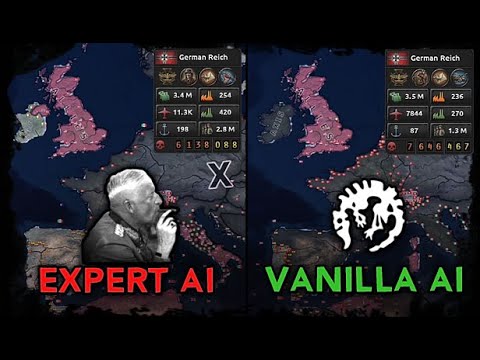 [HoI4] Double Timelapse - Vanilla AI VS Expert AI