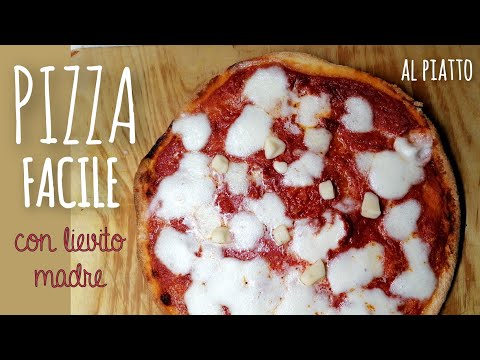 PIZZA  con lievito madre, pizza al piatto con descrizione dettagliata.