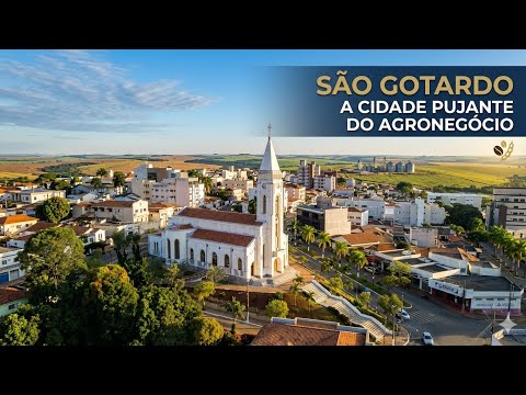 CIDADE DE SÃO GOTARDO - MG #agronegócio #fenacen #cidadesdeminas #morango #cenoura #igreja #drone