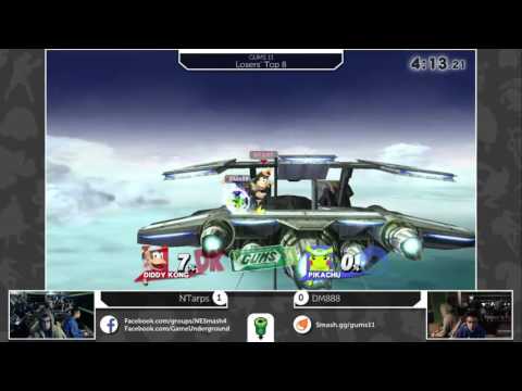 GUMS 11 Singles (Loser's Top 8) - NTarps (Diddy) vs DM888 (Pikachu)