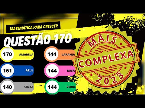 QUESTÃO 170 ENEM 2023 CADERNO AMARELO   Uma loja vende seus produtos de duas formas PASSO A PASSO