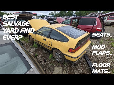 Y49 Honda CRX Si - Our Best Salvage Yard Find Yet!