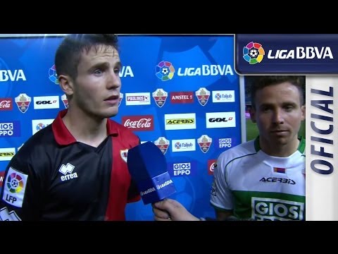 Entrevista a Saúl y Aarón Ñíguez tras el Elche CF (2-0) Rayo Vallecano - HD