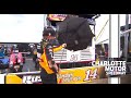 Rain-deer games? Clint Bowyer breaks Jamie Little's umbrella | NASCAR Cup Series at Charlotte