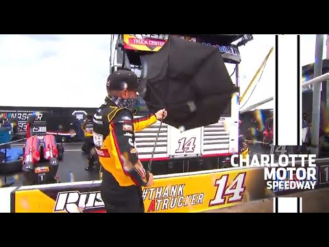 Rain-deer games? Clint Bowyer breaks Jamie Little's umbrella | NASCAR Cup Series at Charlotte