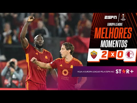 Gols e lances de Roma x Slavia Praga