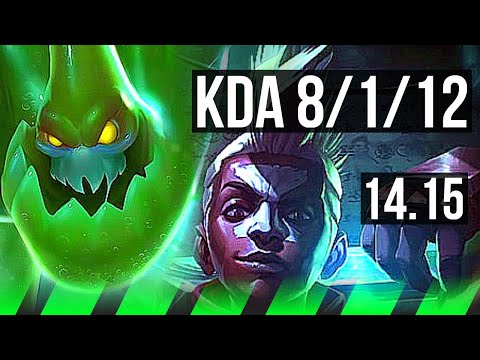 ZAC vs EKKO (JGL) | 8/1/12, 66% winrate, Legendary | BR Grandmaster | 14.15