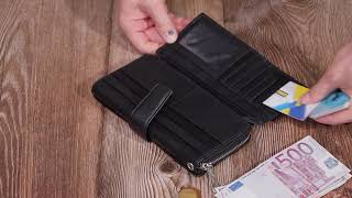 Кошелек-клатч унисекс из натуральной кожи ST Leather 19432 черный