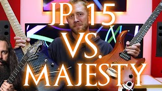 Video thumbnail for JP15 vs. MAJESTY: Ernie Ball Music Man Petrucci Signature Shootout by Cooper Carter