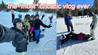 teaching my SIBLINGS how to snowboard | *as beginners*