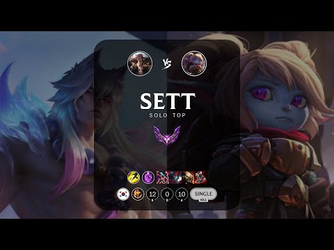 Sett Top vs Poppy - KR Master Patch 13.6