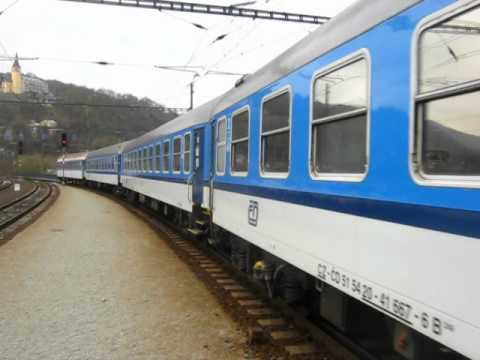 Příjezd vlaku R 606 Ohře do stanice Ústí nad Labem hl.n.