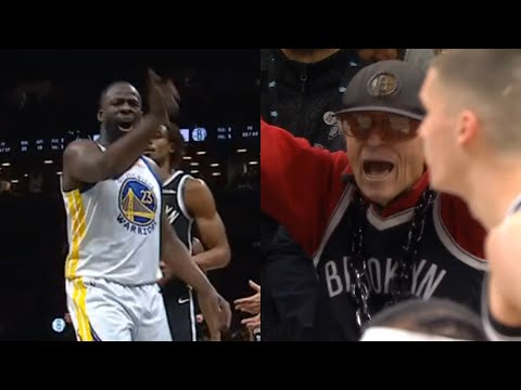 Draymond to Nets superfan Mr Whammy "Sit ya old a*s down and shut the f**k up" 😂