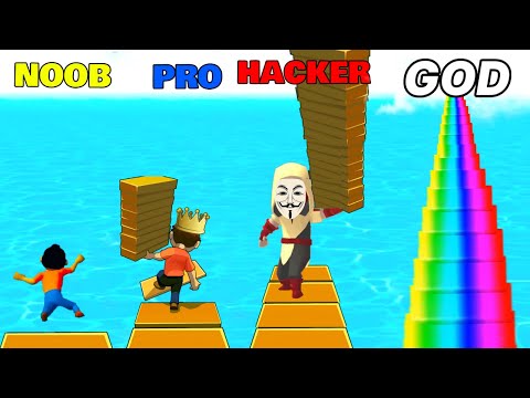 The NOOB vs PRO vs HACKER vs GOD in Shortcut Run