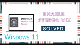 [Fix] How to Find and Enable Stereo Mix on Windows 11