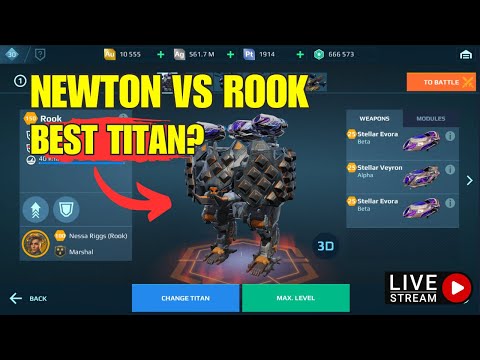 Insane! Newton Vs Rook Best Titan? (War Robots) Update 9.3 + Giveaway Winners #WarRobots