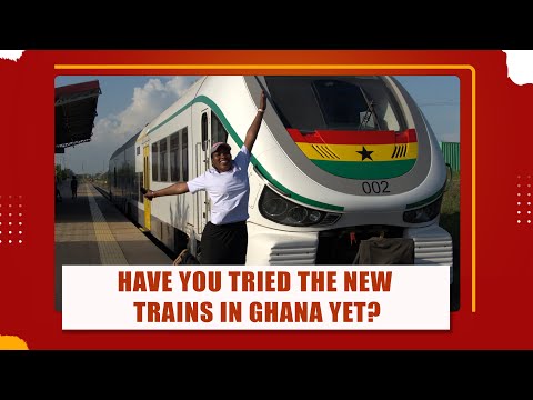 THE NEW TRAINS IN GHANA ||FROM TEMA HARBOUR TO AFIENYA||  