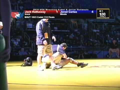 Cadet Freestyle Finals 112 pounds - Jered Cortez vs. Jack Hathaway