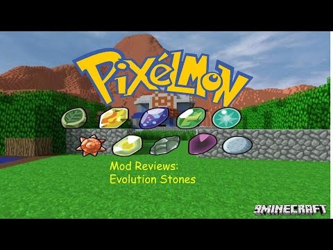 Minecraft Mod Reviews: Pixelmon Evolution Stones