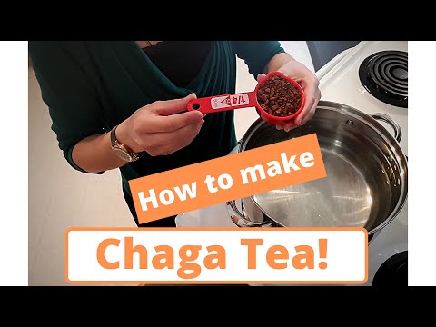 How to make chaga tea - hot water extraction
