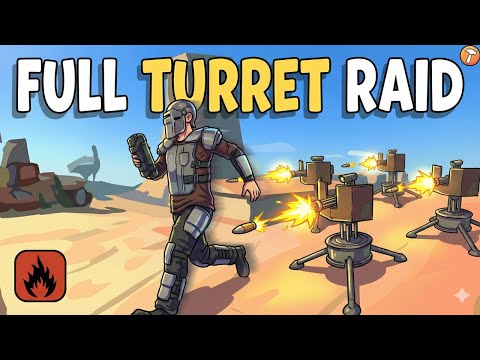 How to Raid a FULL TURRET BASE | Oxide Survival Island