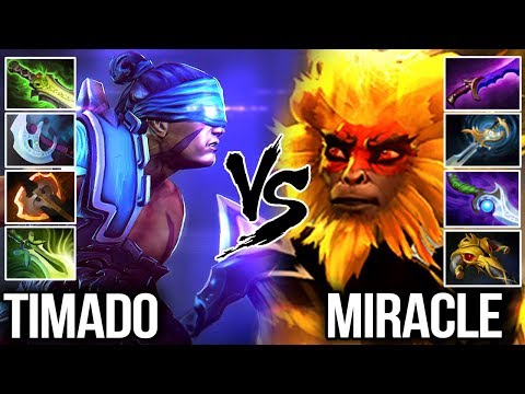 Miracle Monkey King with NEW SET vs Timado Anti-Mage Dota 2