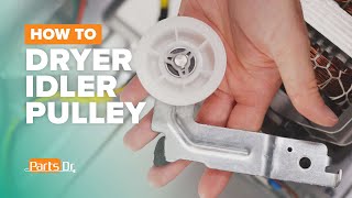How to Replace the Idler Pulley Assembly (Part # DC93-00634A) on a Samsung Dryer