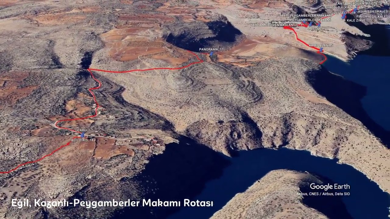 Diyarbakır Kral Yolu - Eğil Kazanlı Rotaları 3D