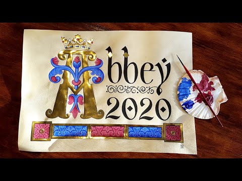 Medieval illumination created for Abbey 2020