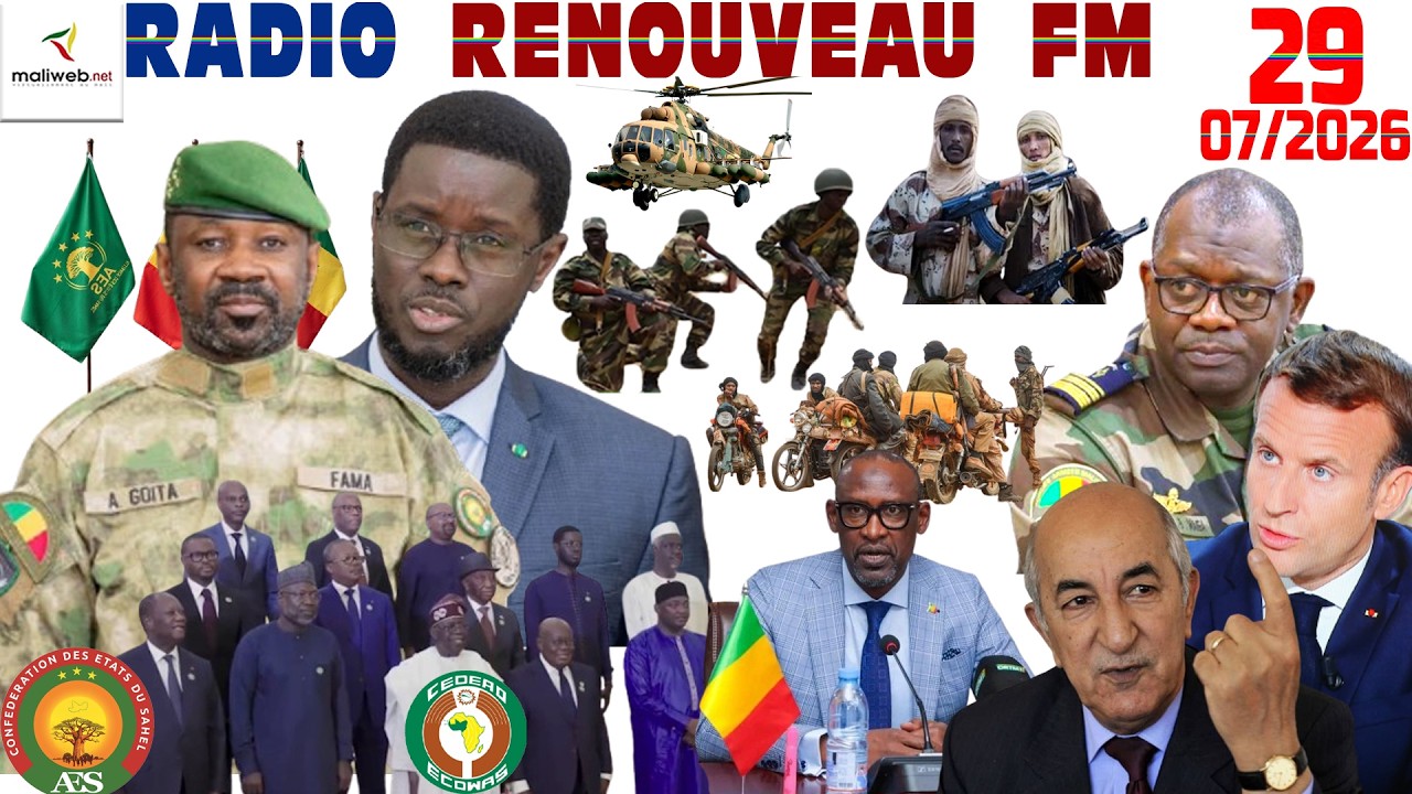 La Revue de Presse de la RADIO RENOUVEAU FM du 29 Juillet 2026
