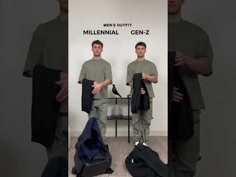 Millennial (1981-1996) VS. Gen-Z (1997-2012) 😱 When are you born? #shorts about #menswear & #style