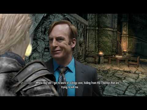 Telling Delphine why you wont kill Paarthurnax