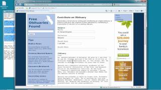 Searching and Contributing Free Obituaries