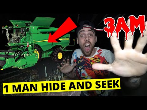 1 MAN HIDE AND SEEK WITH A COMBINE IN A HAUNTED WHEAT FIELD AT 3AM! *GONE WRONG* CHASED & RAPED!!!!!