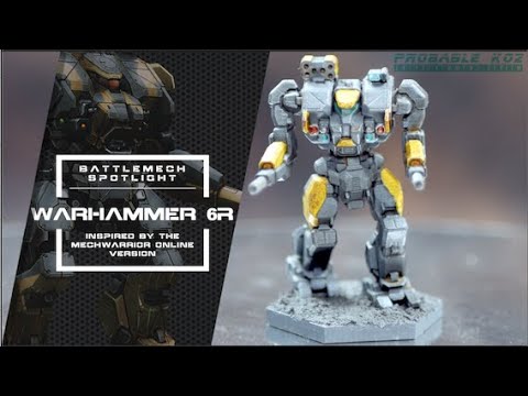BattleTech BattleMech Spotlight (Kinda) - Warhammer 6R - Inner Sphere Heavy BattleMech - 4k