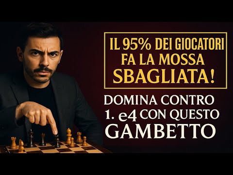 Il 95% dei giocatori fa la mossa SBAGLIATA! Domina contro 1. e4 con questo gambetto