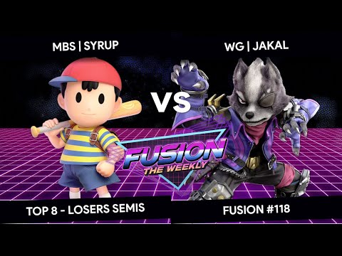 Fusion #118 - Syrup (Ness) vs Jakal (Wolf) - Top 8 - Losers Semis