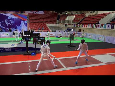 Asian Championships 2018 Bangkok Day04 - 20 June 2018 :  Men’s Foil Team-Semi Final _HKG vs JPN
