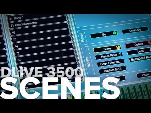 Allen & Heath - DLive 3500 console Scene automation