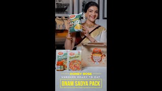 Honey Rose Unboxes Ready to Eat Onam Sadya Pack  T