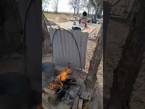 en Ceballos La pampa 👌le dimos final a la cisterna con Folclore Y Peludo Asado