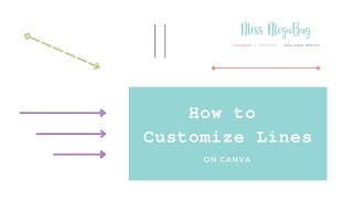 How to Customize Lines on Canva