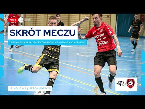 Dreman Exlabesa Opole Komprachcice - Red Dragons Pniewy 2:2 SKRÓT | 12. kolejka (2025/26)