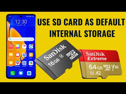 How to set an SD card as default internal storage on Android phone