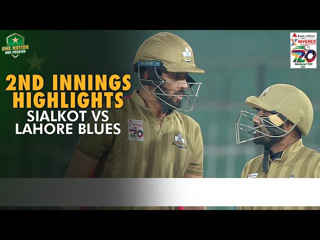 2nd Innings Highlights | Sialkot vs Lahore Blues | Match 36 | National T20 Cup 2025 | PCB | M2L1A