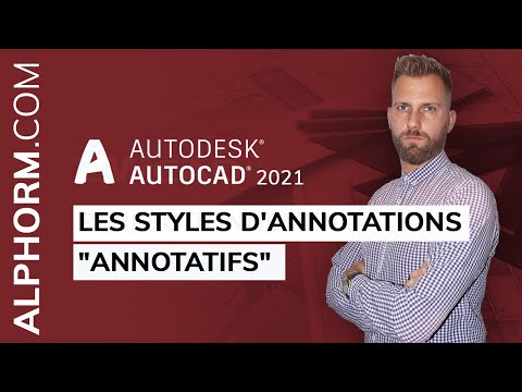 Les styles d annotations annotatifs sous AutoCAD 2021 Vidéo Tuto
