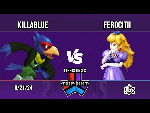 Tripoint Smash 239 - Losers Finals - Killablue(Falco) Vs. Ferocitii(Peach)