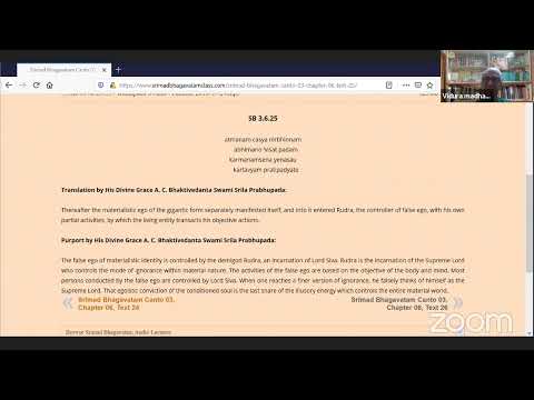 SB 3.6.18-25 by HG Vidura Madhava Das @ ISKCON Seshadripuram