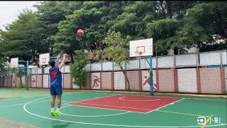 20250907 三分練投 27/50 嘗試把身體的重心放在後面 #flow2pro  #insta360