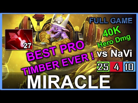 Miracle Timbersaw vs NaVi | Best Timber Ever | Full Game